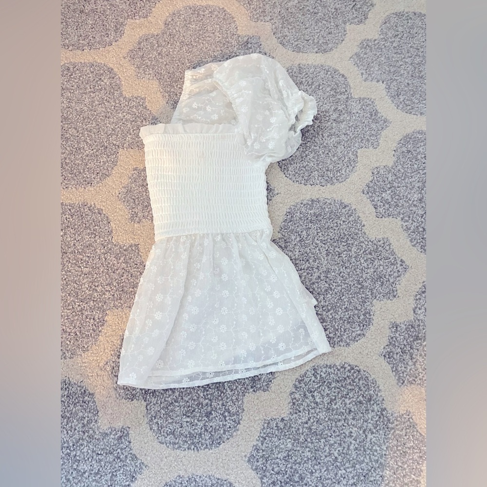 Princess Polly S Laced White Babydoll Shirt